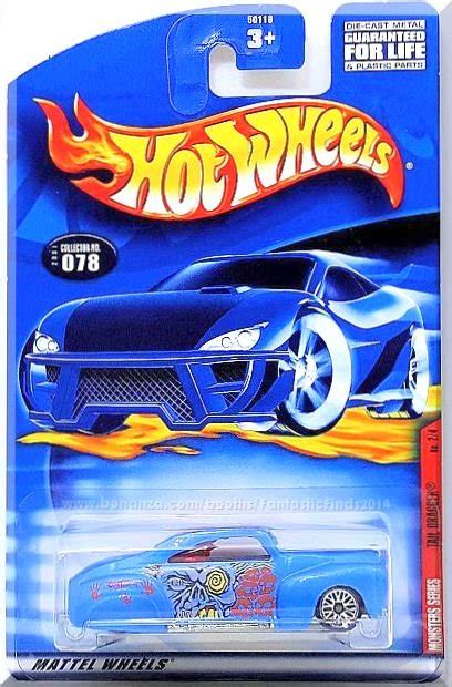 Hot Wheels Tail Dragger Monsters Series 2 4 Collector 078 2001 Blue