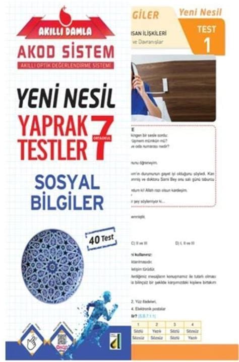 Ak Ll Damla Sosyal Bilgiler Yeni Nesil Yaprak Testler S N F