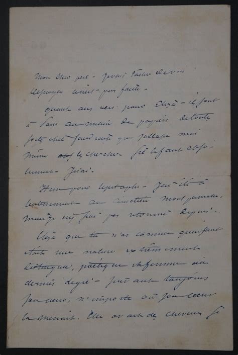 Alexandre Dumas Fils Lettre Autographe Sign E Adress E Son P Re