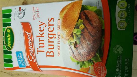 Jennie O Seasoned Turkey Burgers Calories Nutrition Analysis And More Fooducate