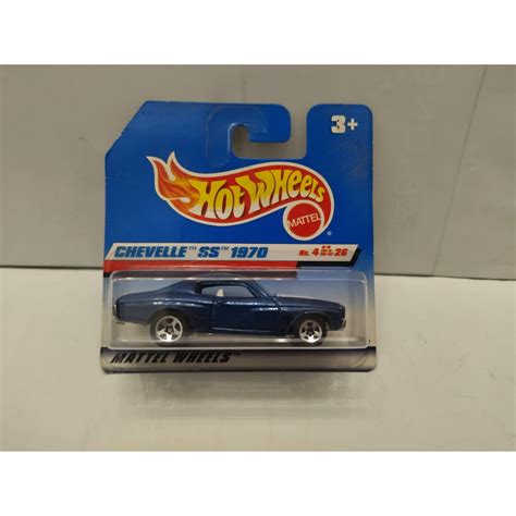 CHEVROLET CHEVELLE 1970 SS BLUE 4 26 1 64 HOT WHEELS BCN STOCK CARS