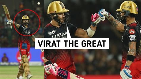 Virat Kohli Scores Fifty Today And Great Partnership With Faf Du