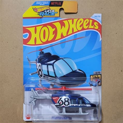 Jual HOT WHEELS PROPPER CHOPPER HW METRO BLUE RED Shopee Indonesia