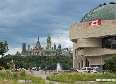 Parliament Hill In Ottawa As Seen From Canadian Museum Of History