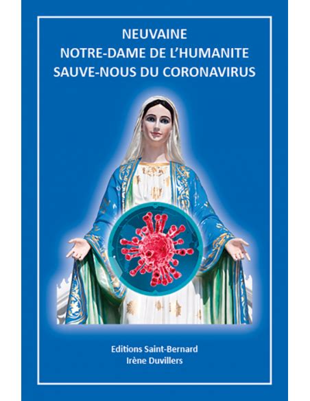 Livret neuvaine à Notre Dame de l Humanité Sauve Nous Du Coronavirus