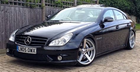 Mercedes CLS 55 AMG Black Auto - Remapped - Lowered - 19" inch alloys ...