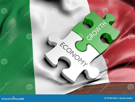 Italy Economy And Financial Market Growth Concept Stock Illustration