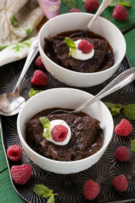 Easy Chocolate Pudding Cake - Dinner at the Zoo