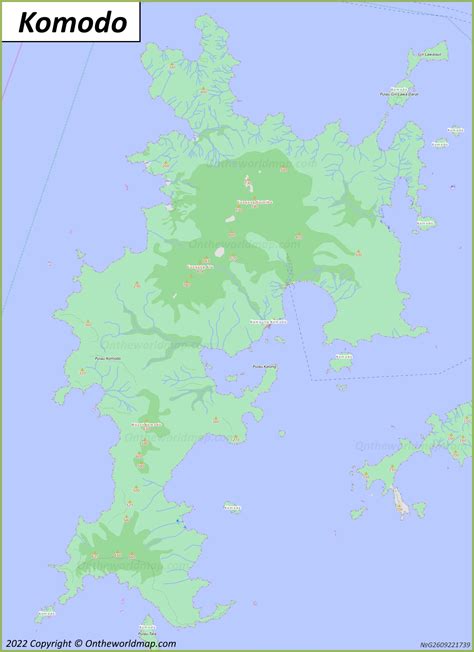 Komodo Island Map | Indonesia | Discover Komodo Island and Komodo ...