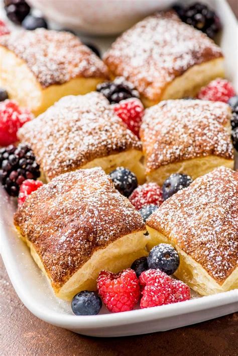 Dippable Cinnamon Sugar Puff Pastry Squares Homemade Hooplah