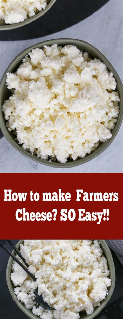 Homemade Farmers Cheese A Simple Step By Step Recipe This Farmers