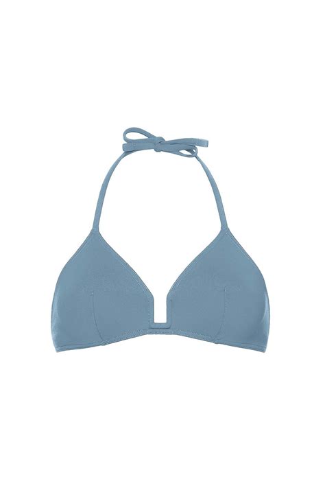 Utopie Small Triangle Bikini Top Requin Bleu Alla Prima Lingerie Swim