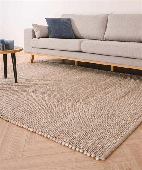 Jute Vloerkleed Chunky Boho Me Naturel Tapeso