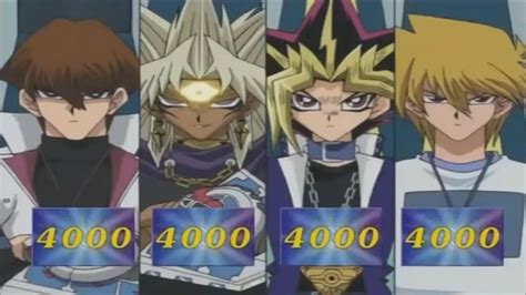 Four Way Duel To Determine Whos Dueling Against Who In The Battle City Finals Seto Kaiba