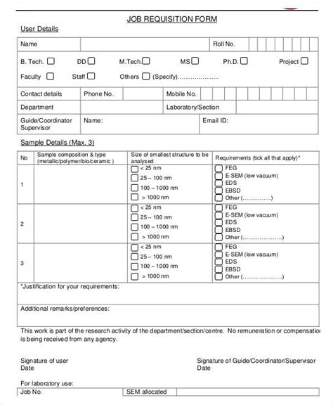 Ppe Requisition Form