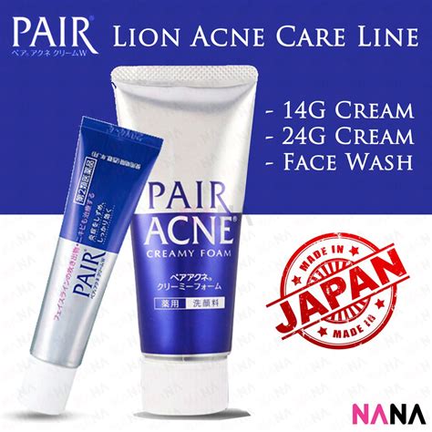 Lion Japan Pair Acne Cream Acne Creamy Foam Shopee Singapore