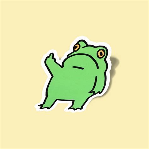 استیکر گیکتوری معدن استیکر لپ تاپ و گوشی استیکر Fuck 22 Frog