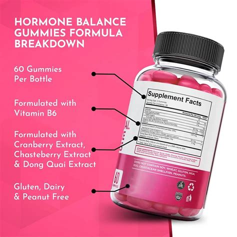 Private Label Hormonal Balance For Women Pms Relief Gummies 90 Gummies