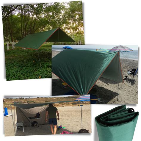 Camping Tarp Set | Waterproof Tent | Anti UV | Beach Shelter - Ozerty