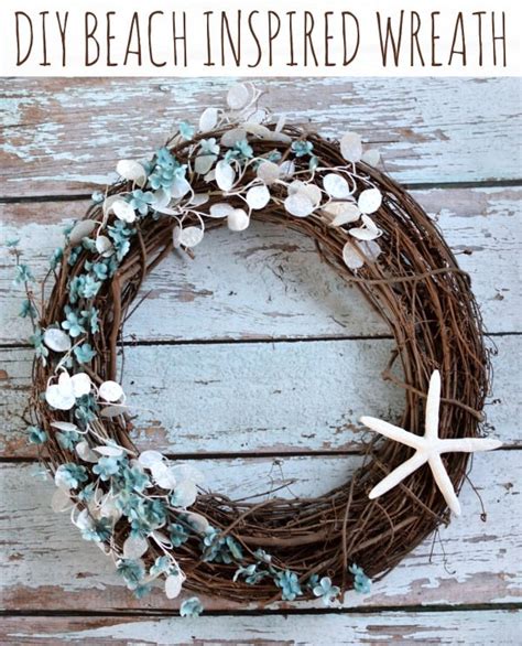 Diy Beach Inspired Wreath Pretty My Party