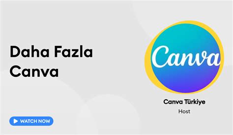 Daha Fazla Canva stream with Canva Türkiye