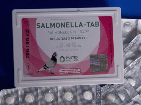 Pantex Salmonella Tabs 100 Tabs Siegel Pigeons