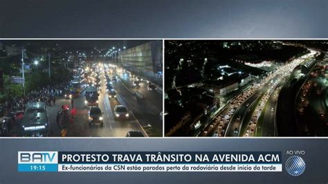 Trânsito tem pontos de lentidão na região da rodoviária de Salvador por