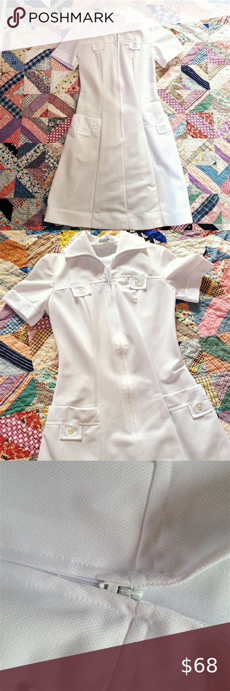 Vintage White Swan Nurses Uniform Nurse Uniform White Nurse Dress