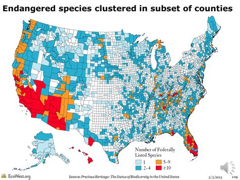 Trends in endangered species listings | EcoWest