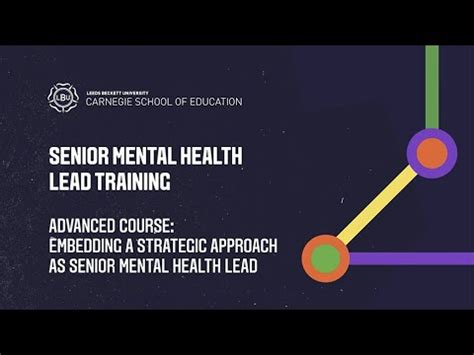 Senior Mental Health Lead Training Advanced Course Youtube