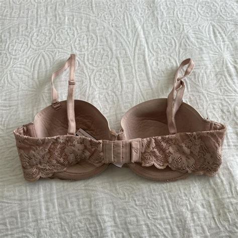Victorias Secret Nude Bra Lace Womens Size Depop