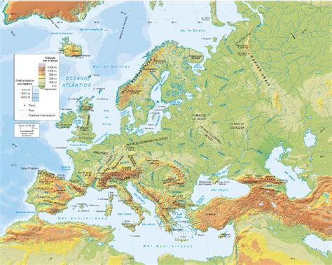 Mapa Da Europa Em Portugues