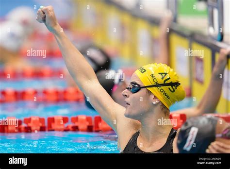 Kaylee Mckeown Of Australia Reacts After The Women S M Backstroke