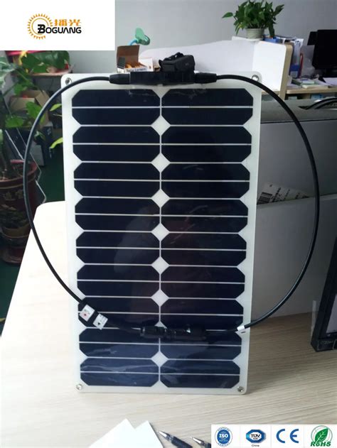 Boguang 18W 20V Flexible Solar Panel Solar System Module For Marine