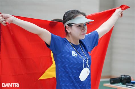 Cận cảnh gương mặt hot girl bắn súng giành HCV tại SEA Games Báo Dân trí