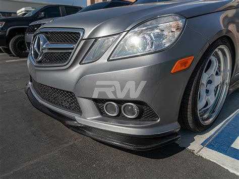 Mercedes W E E Godhand Style Carbon Fiber Front Lip Spoiler