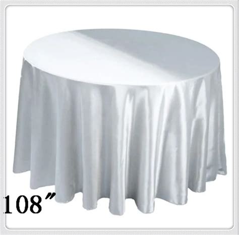 10pcs 108 Round Satin Table Cloths Round Table Cloths For Rcloth