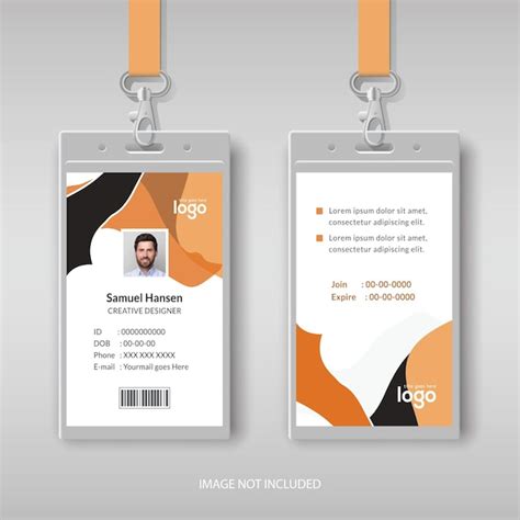 Premium Vector Modern And Minimalist Id Card Template Creative Id