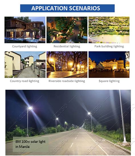 Lecuso New Outdoor 30w 60w 80w 100w 120w 150w Integrated Industrial All In One Solar Led Street