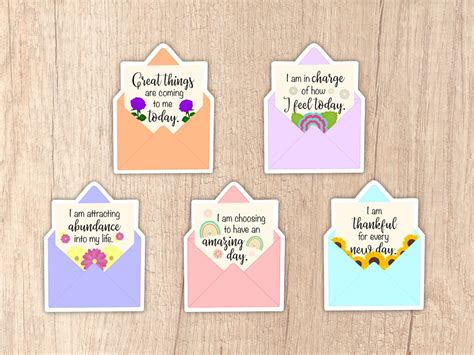 5 Positive Quotes Stickers, Stickers Pack, Cute Stickers, Water Bottles Stickers, Laptop ...