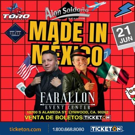 Boletos Para Alan SaldaÑa En Lynwood Ca En El Farallon Event Center Ticketón