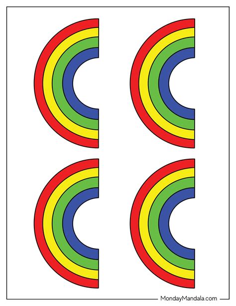 43 Rainbow Templates Free Pdf Printables