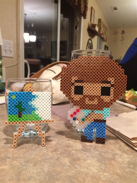 Bob Ross Perler Bead Design Diy Perler Beads Perler Beads Designs