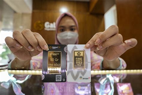 Harga Emas Antam Di Pegadaian Hari Ini Meroket 1 Gram Tembus Rp1 546 000