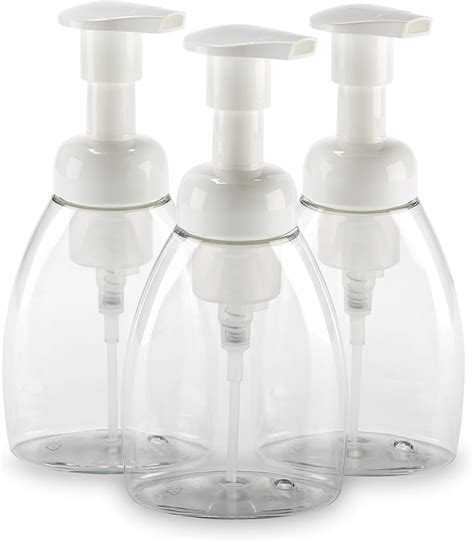 Bpa Free Liquid Hand Soap Dispenser W Foaming Pump Set Of 3 Empty Containers Are Perfect For