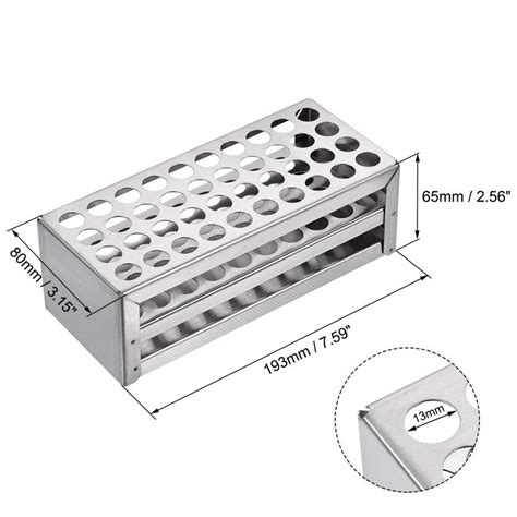 Держатель для пробирок из нержавеющей стали 304, 40 отверстий, высокое ...