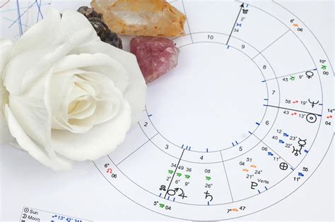 Carta Natal De Astrología Impresa Y Curaciones Con Cristales Para Siete Chakras Lugar De Trabajo