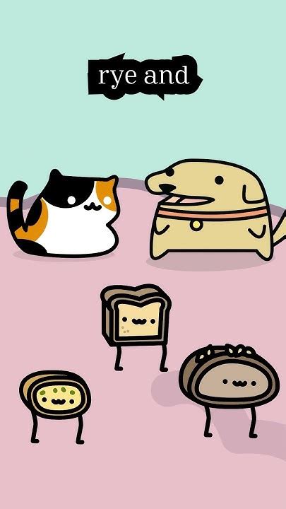 Animation Set To Bread” By Anya Nami Anyanami 🥐 🍞 🥯 🐈 🐕 Cat Dog