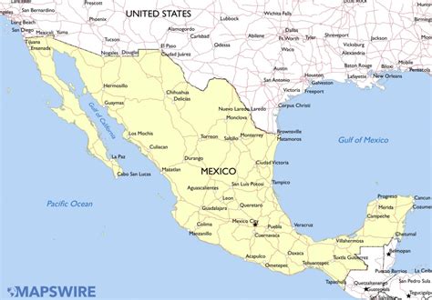 Free Printable Map Of Mexico - Printable Maps