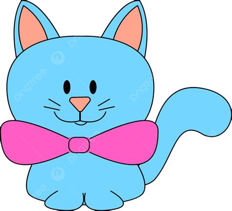 Illustration Of A White Background Vector With A Blue Cat Wearing A